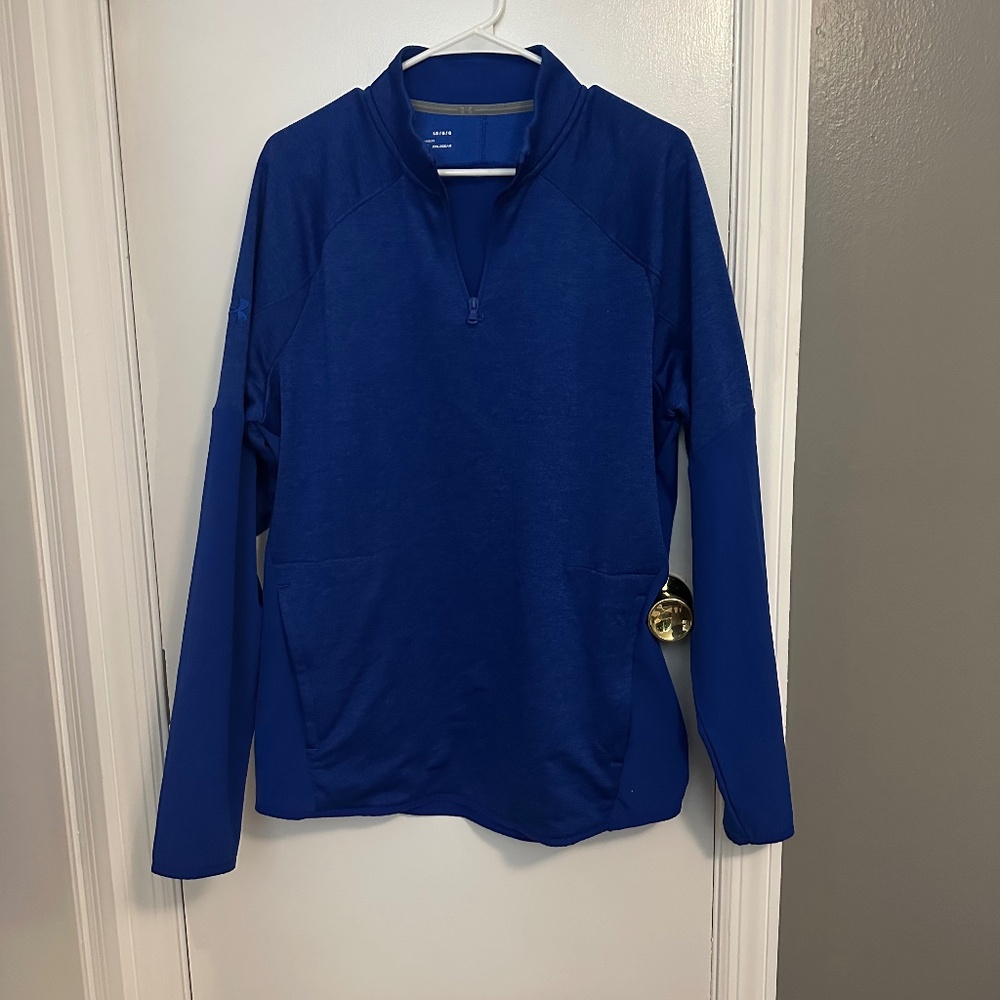 Under Armour long sleeve pull over 1/4 zip loose fit cold gear sweatshirt(049)